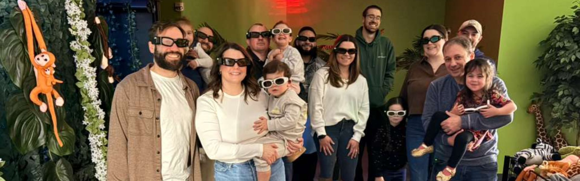 Group of adults and children at Hologram Zoo Lehigh Valley